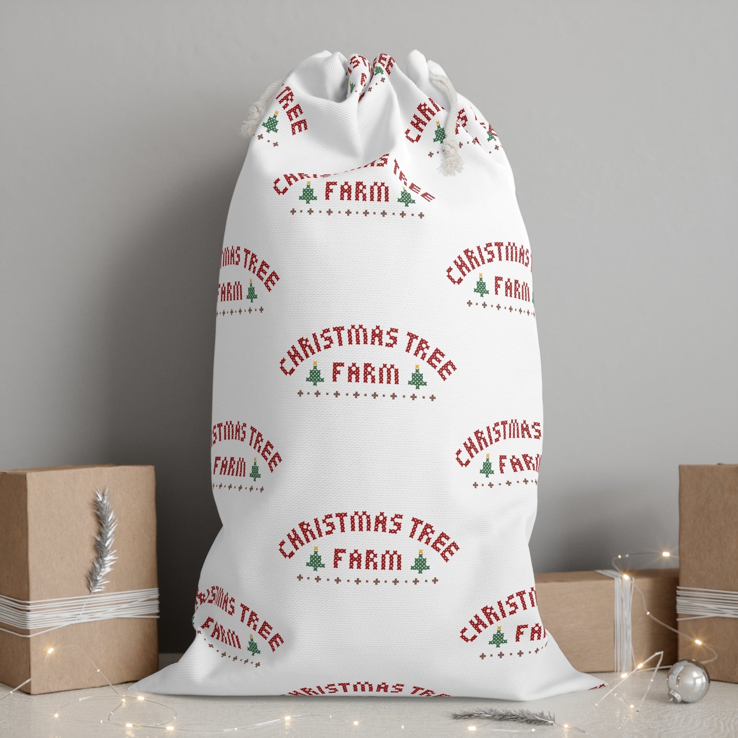 Christmas Tree Farm Santa Sack