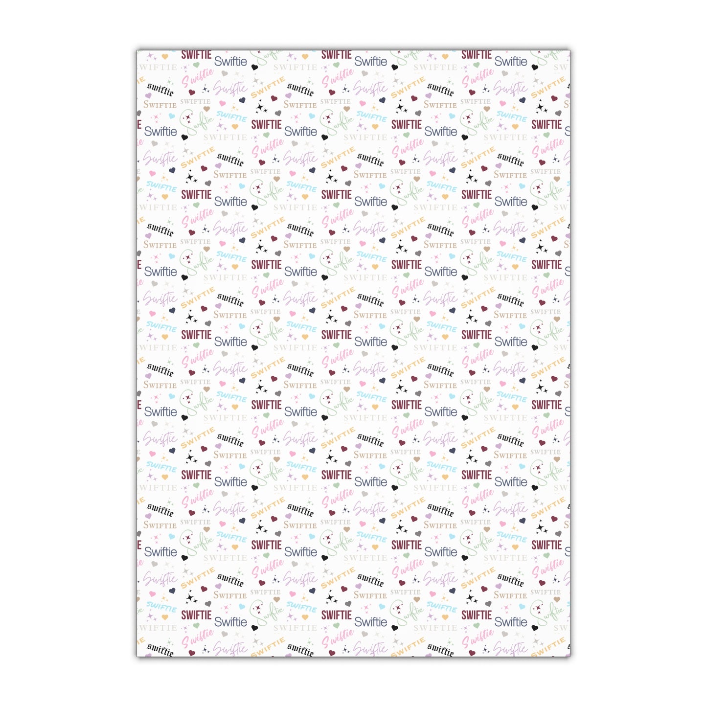 Swiftie Print Gift Wrapping Paper Sheets, 1pc