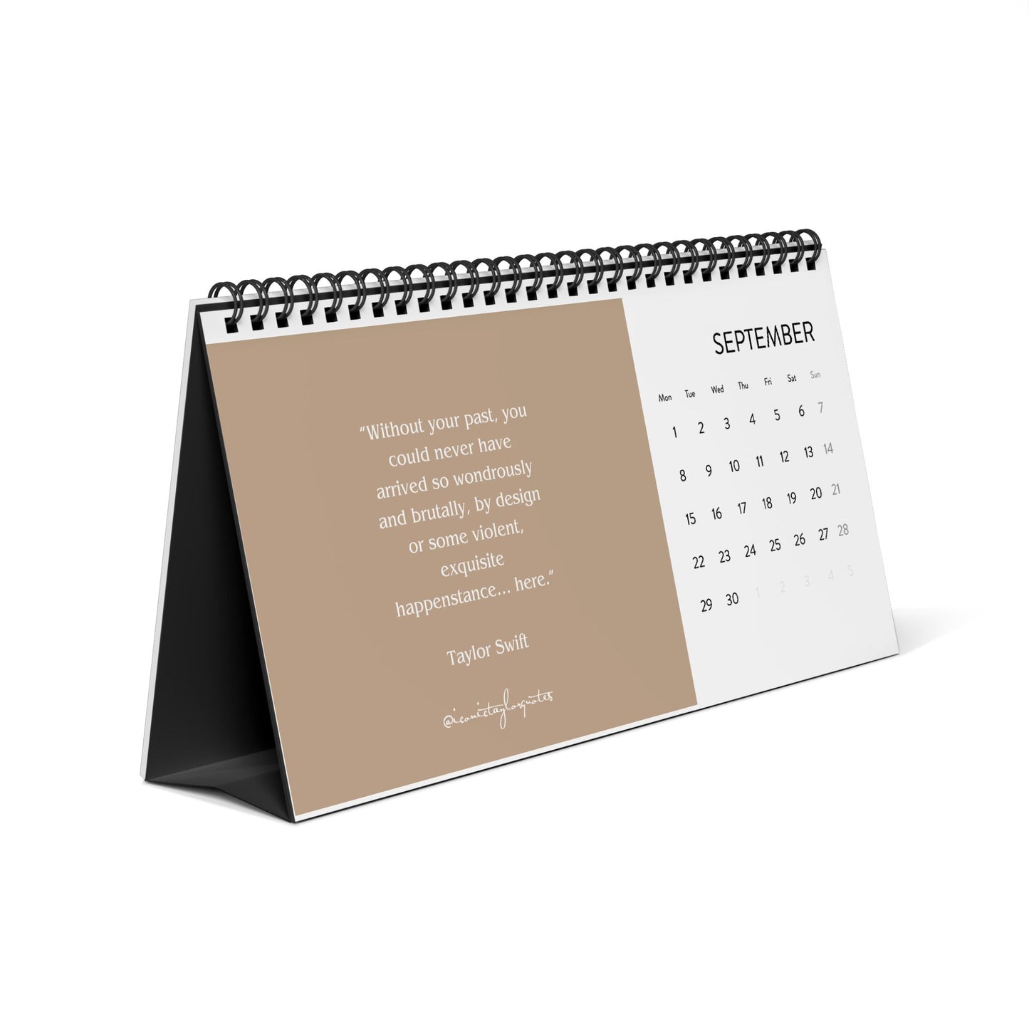 Iconic Taylor Quotes Desk Calendar (2025 grid)