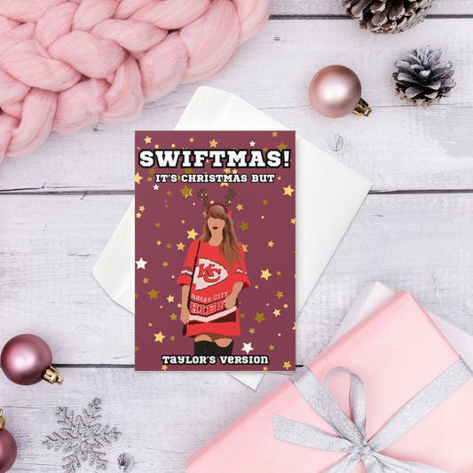 SWIFTMAS Taylor's Version Christmas Greeting card