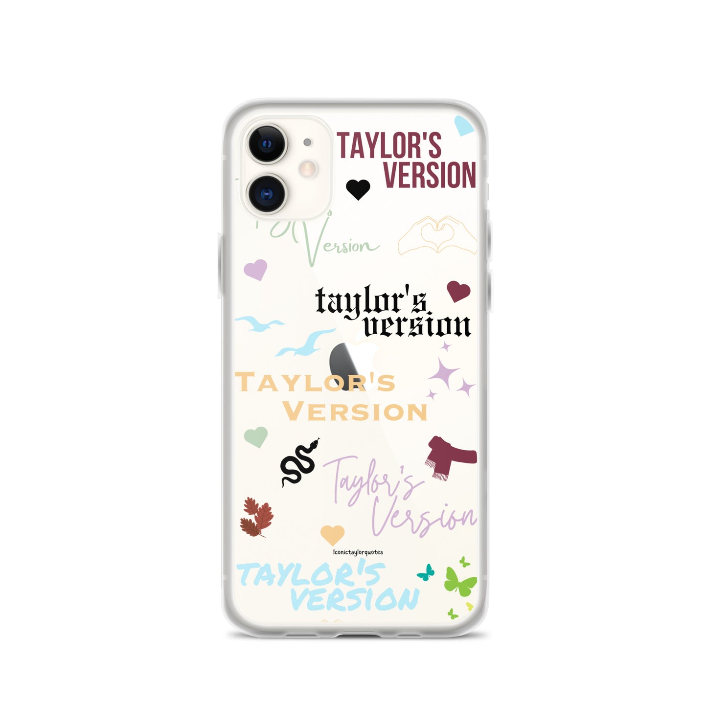 Taylor's Version Multi Font Clear Case for iPhone®