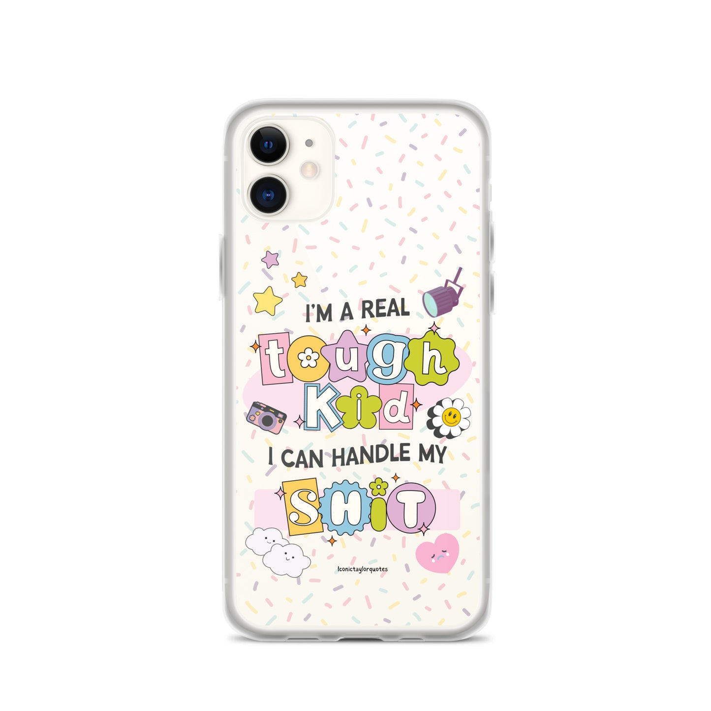 Real Tough Kid Lyrics Clear Case for iPhone®