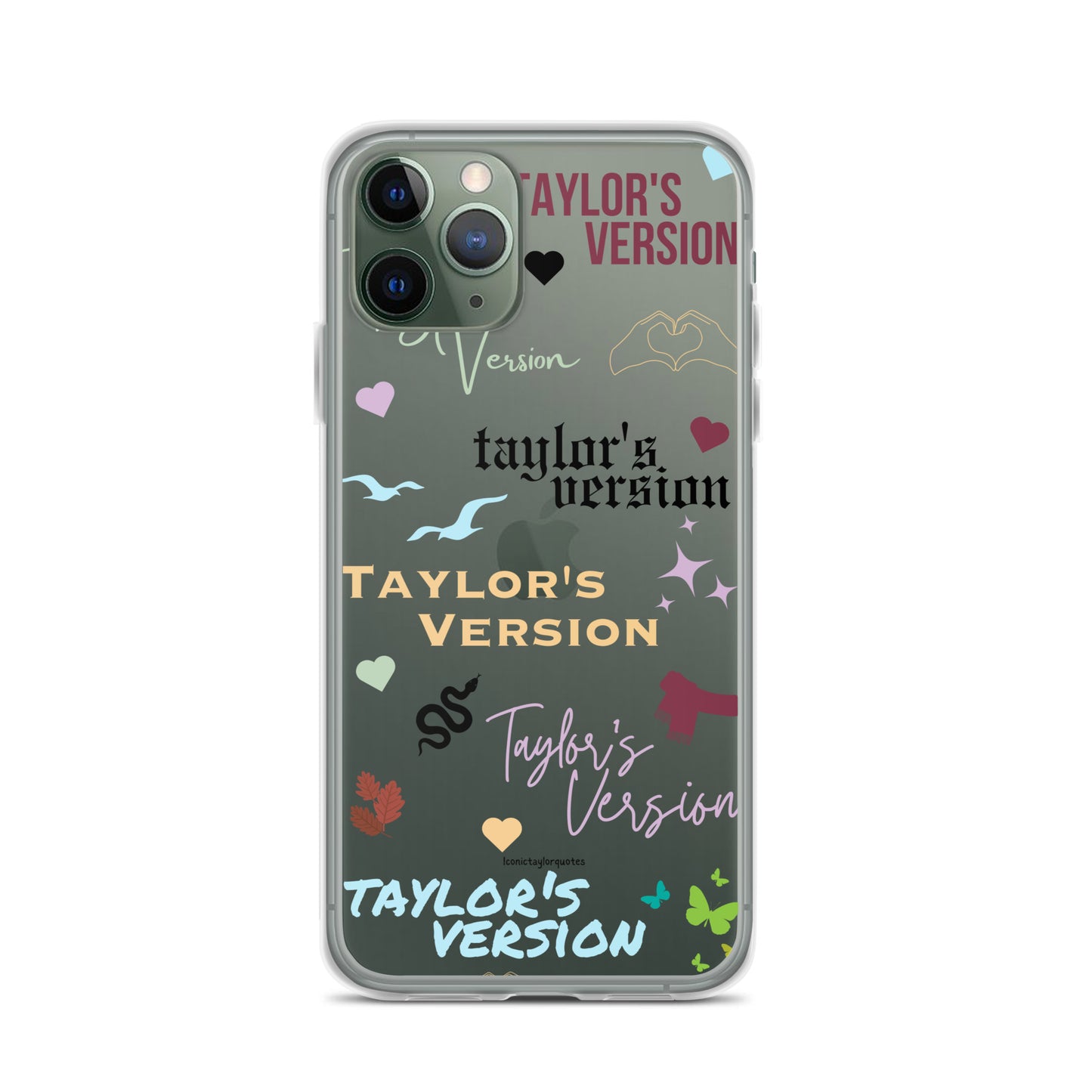 Taylor's Version Multi Font Clear Case for iPhone®