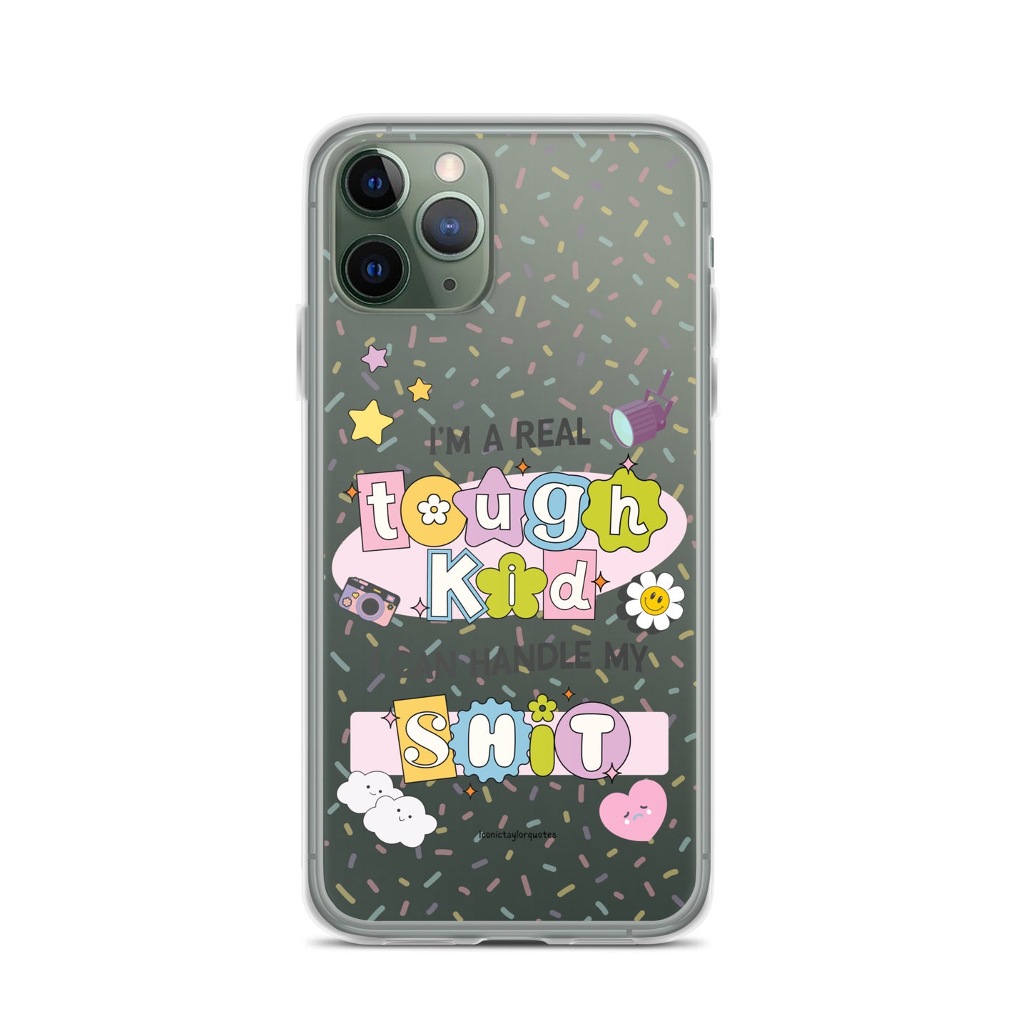 Real Tough Kid Lyrics Clear Case for iPhone®