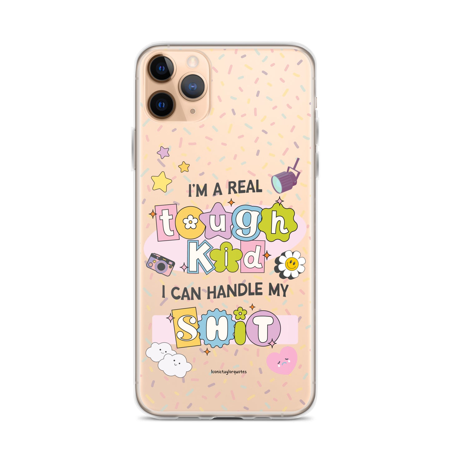 Real Tough Kid Lyrics Clear Case for iPhone®