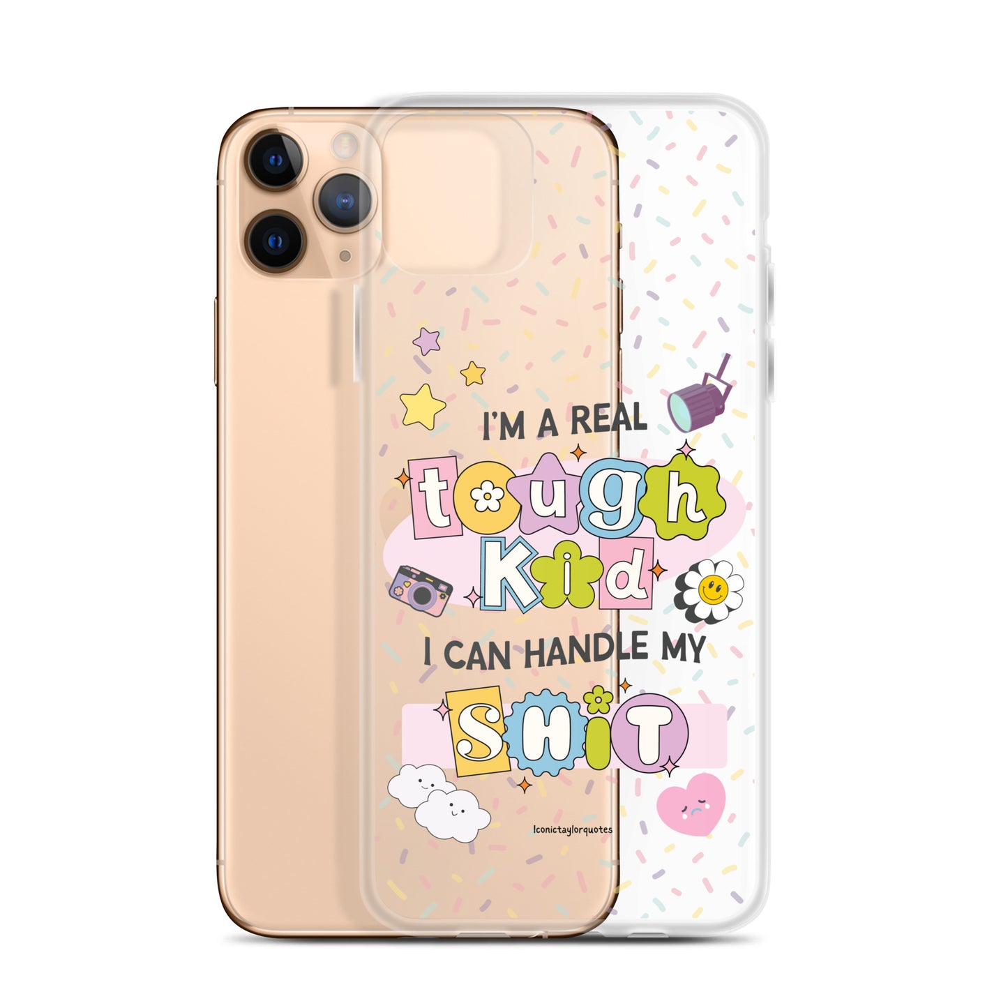 Real Tough Kid Lyrics Clear Case for iPhone®