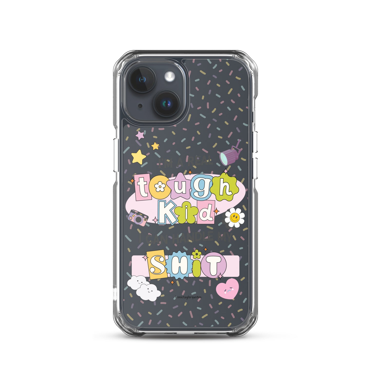 Real Tough Kid Lyrics Clear Case for iPhone®