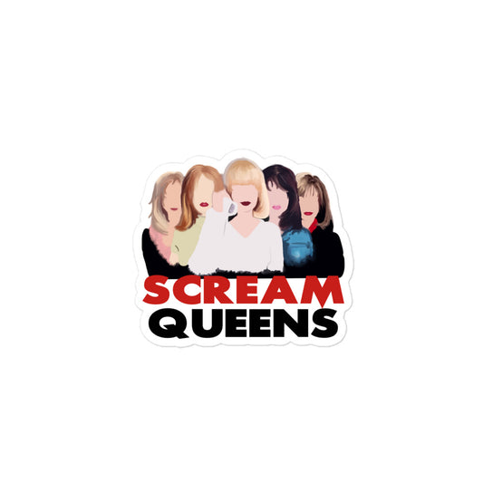 Scream Queens Horror Sticker