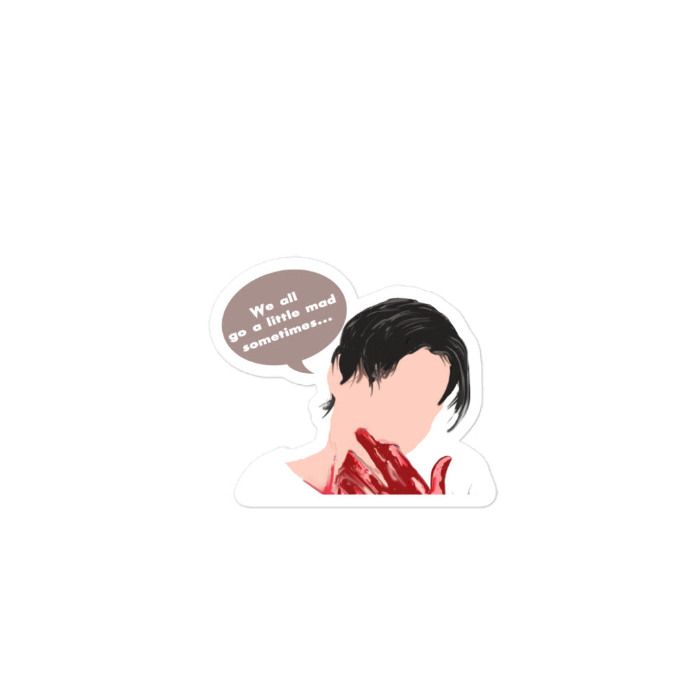 Billy Loomis Scream Quote Horror Sticker