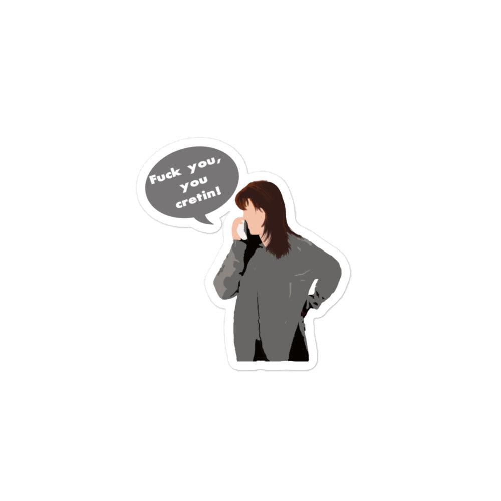 Sidney Prescott Scream Quote Horror Sticker