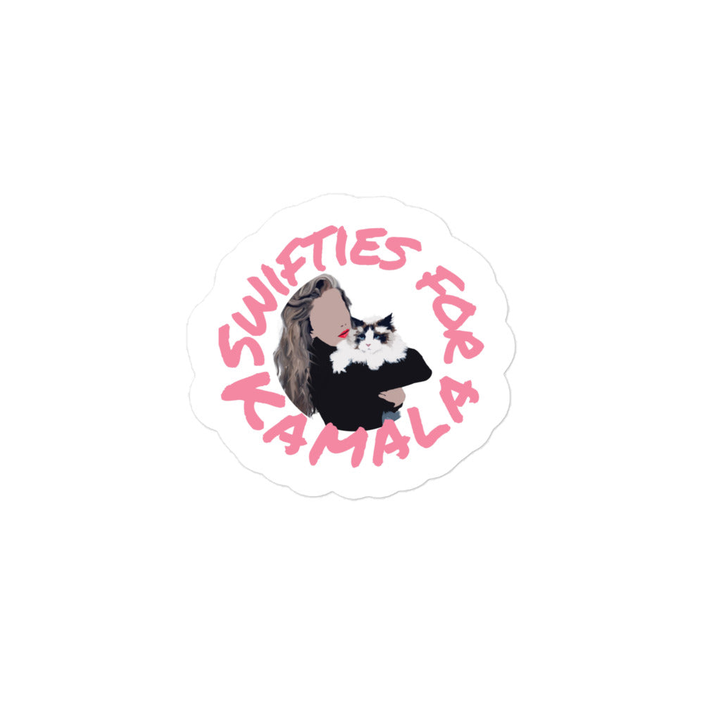 Pink Swifties for Kamala Sticker