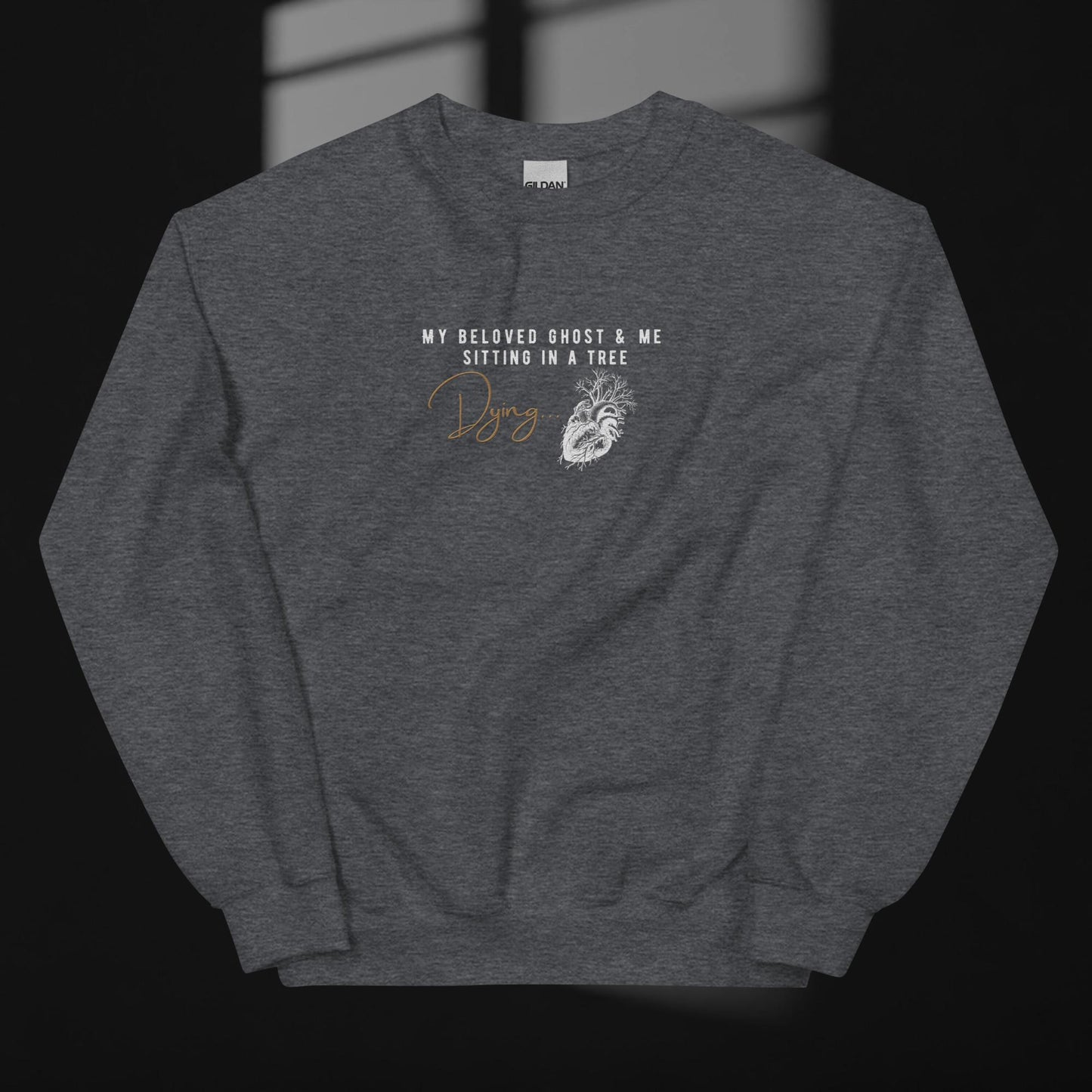 How Did It End Lyric Embroidered Sweatshirt