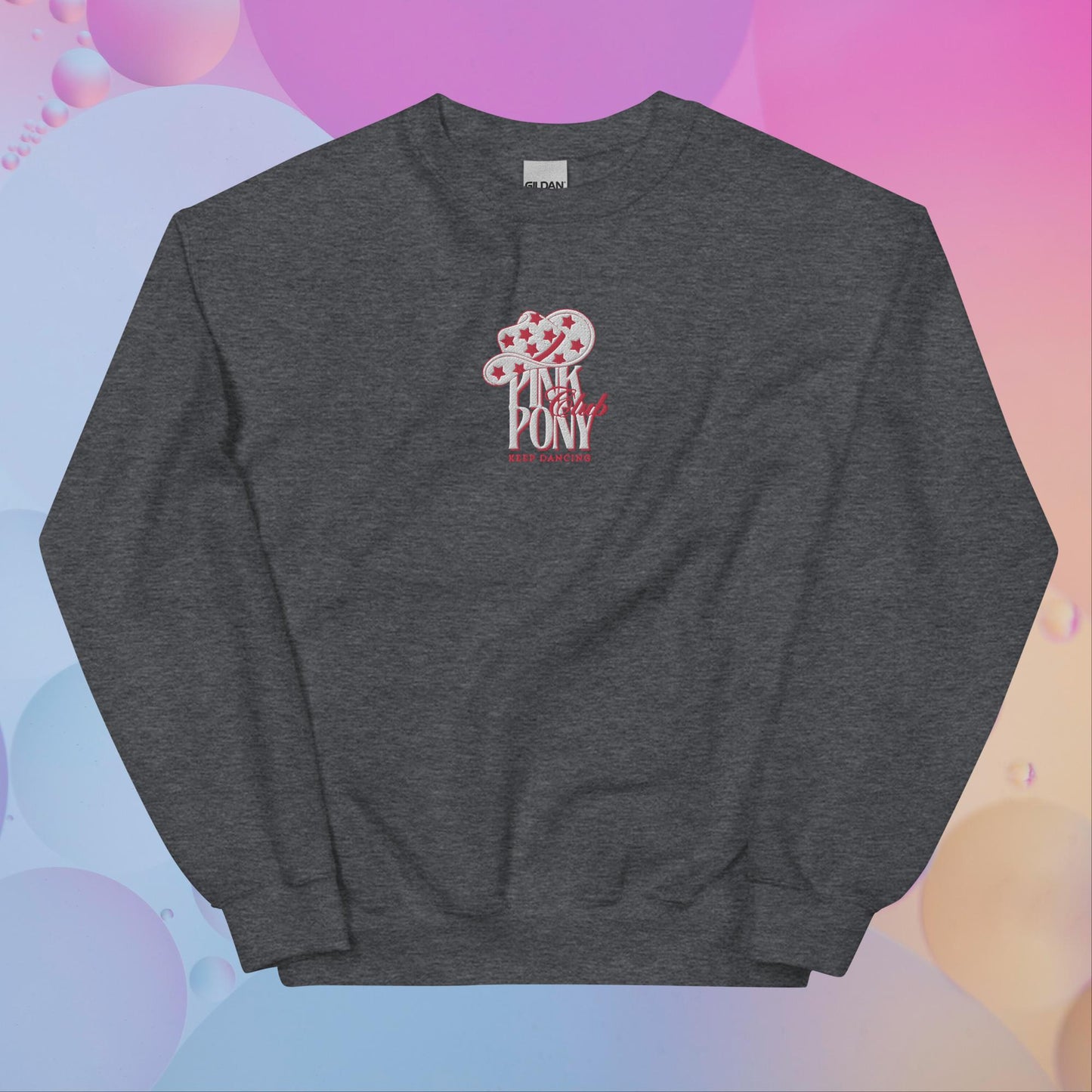 Pink Pony Club Embroidered Unisex Sweatshirt