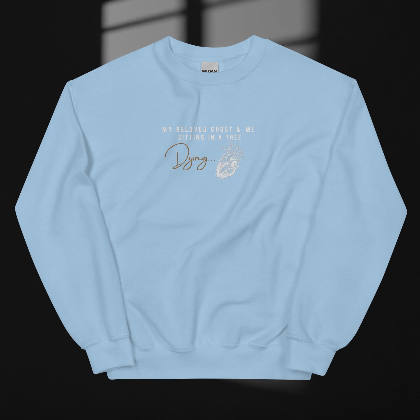 How Did It End Lyric Embroidered Sweatshirt