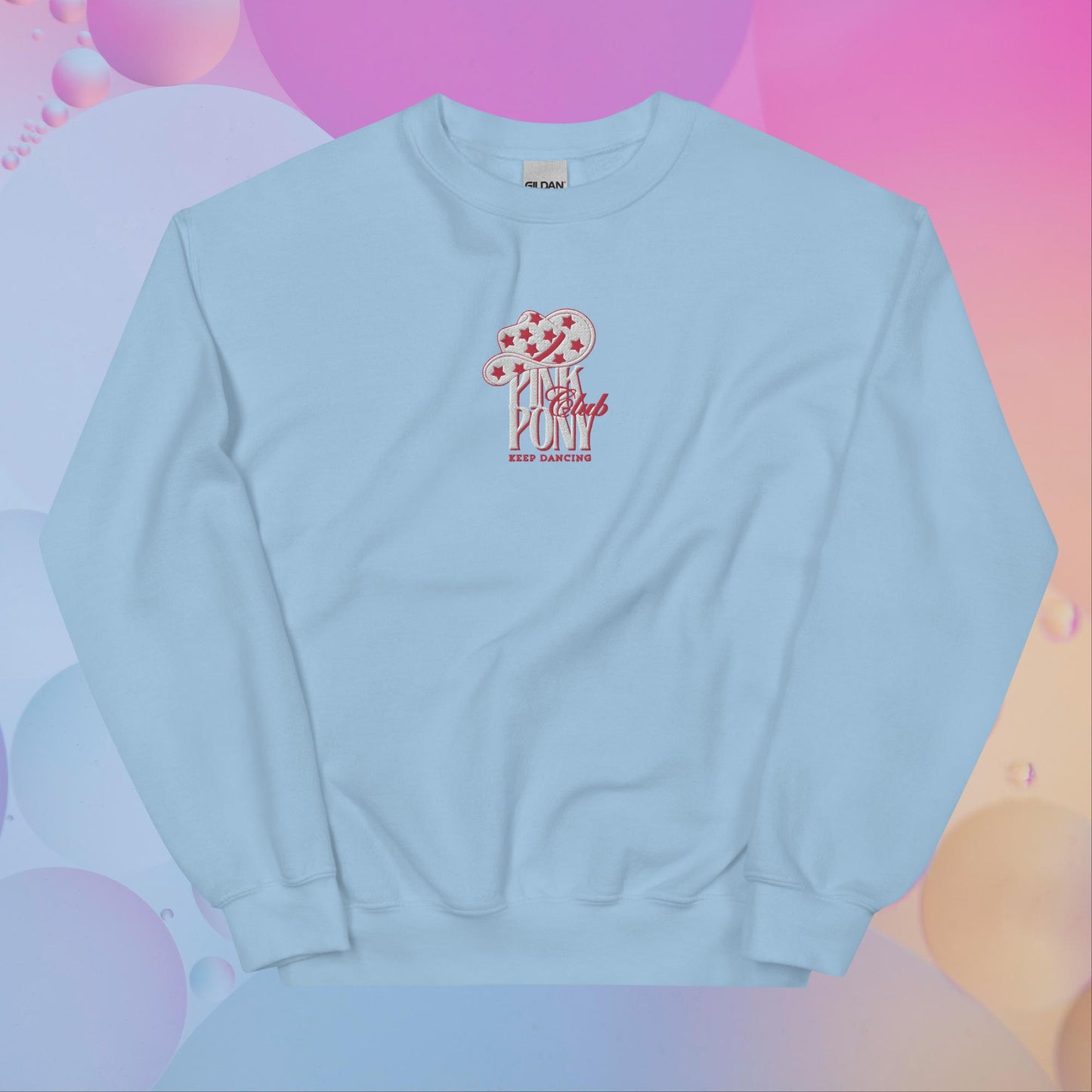 Pink Pony Club Embroidered Unisex Sweatshirt