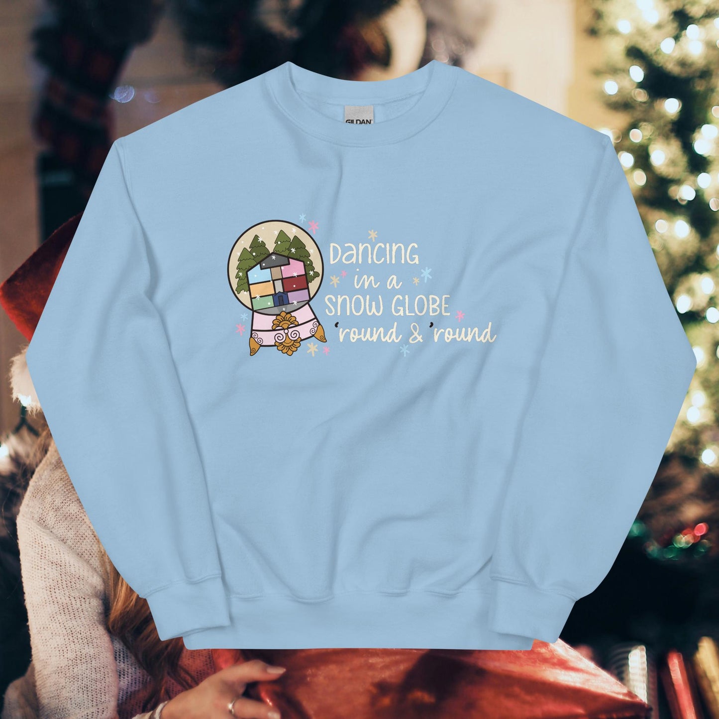 Dancing Snowglobe Printed Lyrics Unisex Sweatshirt