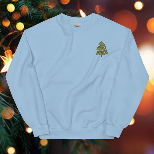 Merry Swiftmas Tree Embroidered Unisex Sweatshirt