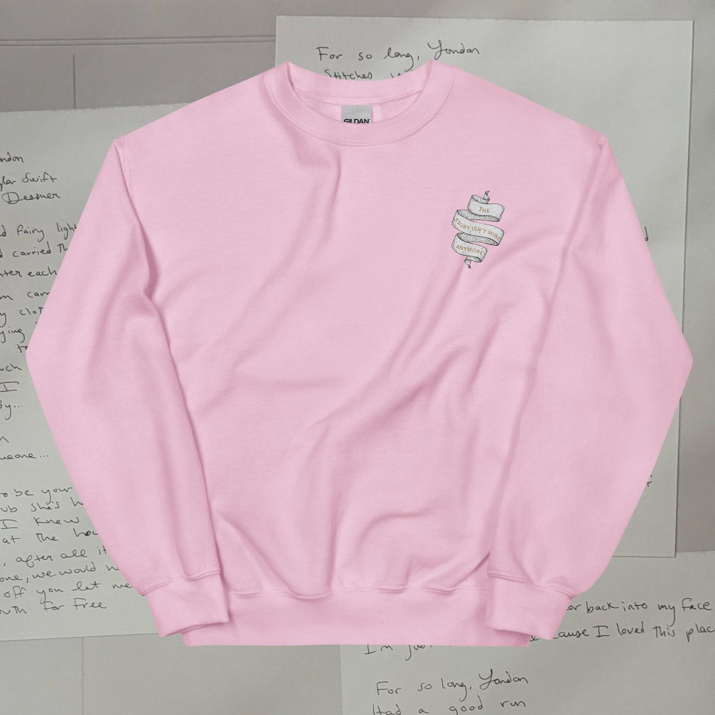 The Manuscript Embroidered Lyric Unisex Sweatshirt