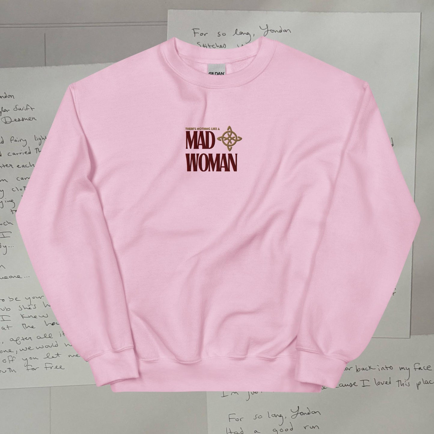 Mad Woman Embroidered Lyric Unisex Sweatshirt