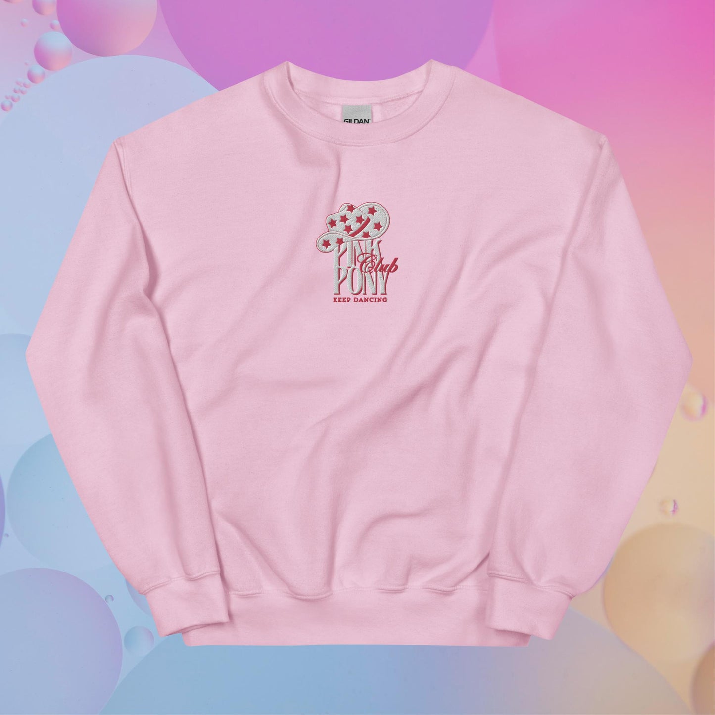 Pink Pony Club Embroidered Unisex Sweatshirt