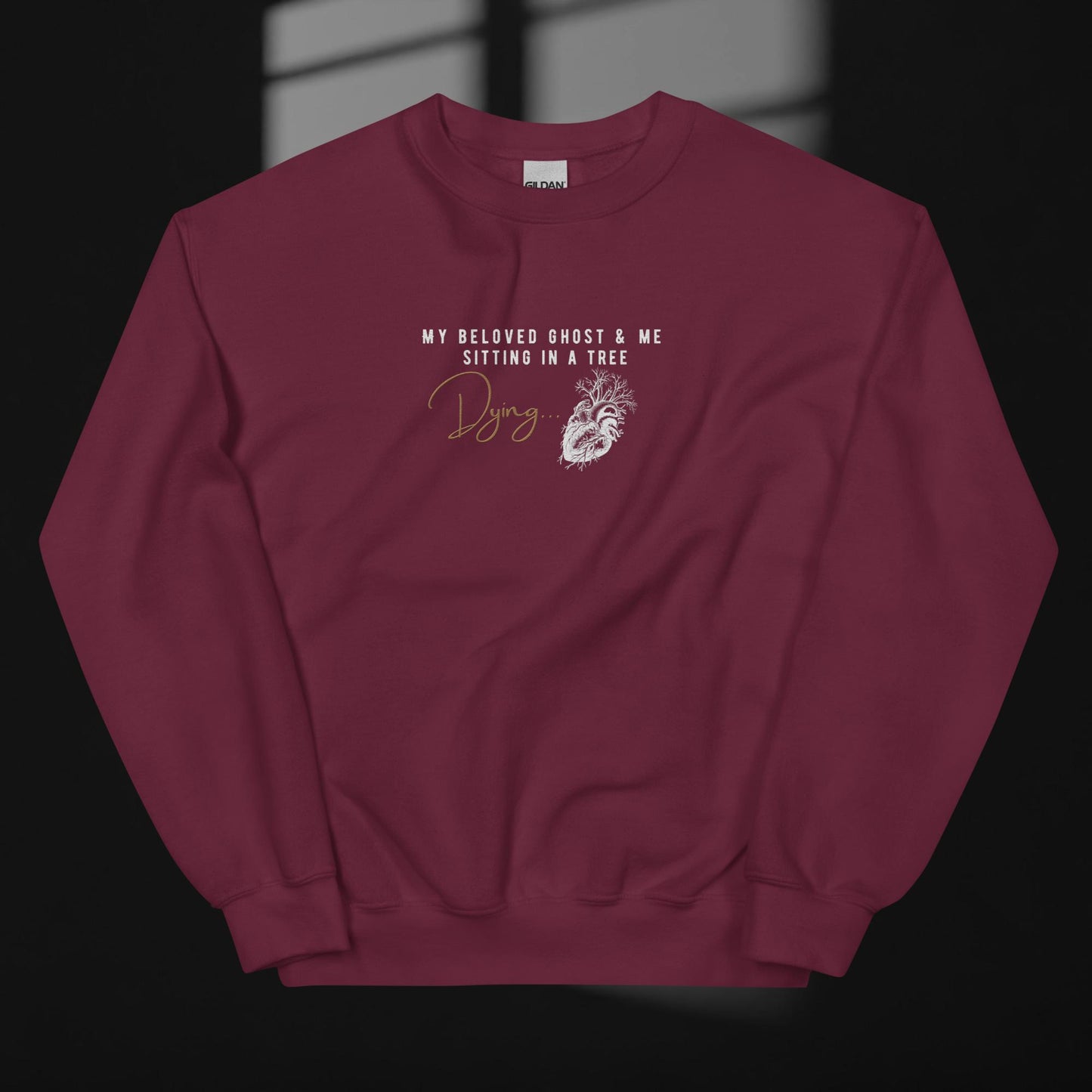 How Did It End Lyric Embroidered Sweatshirt