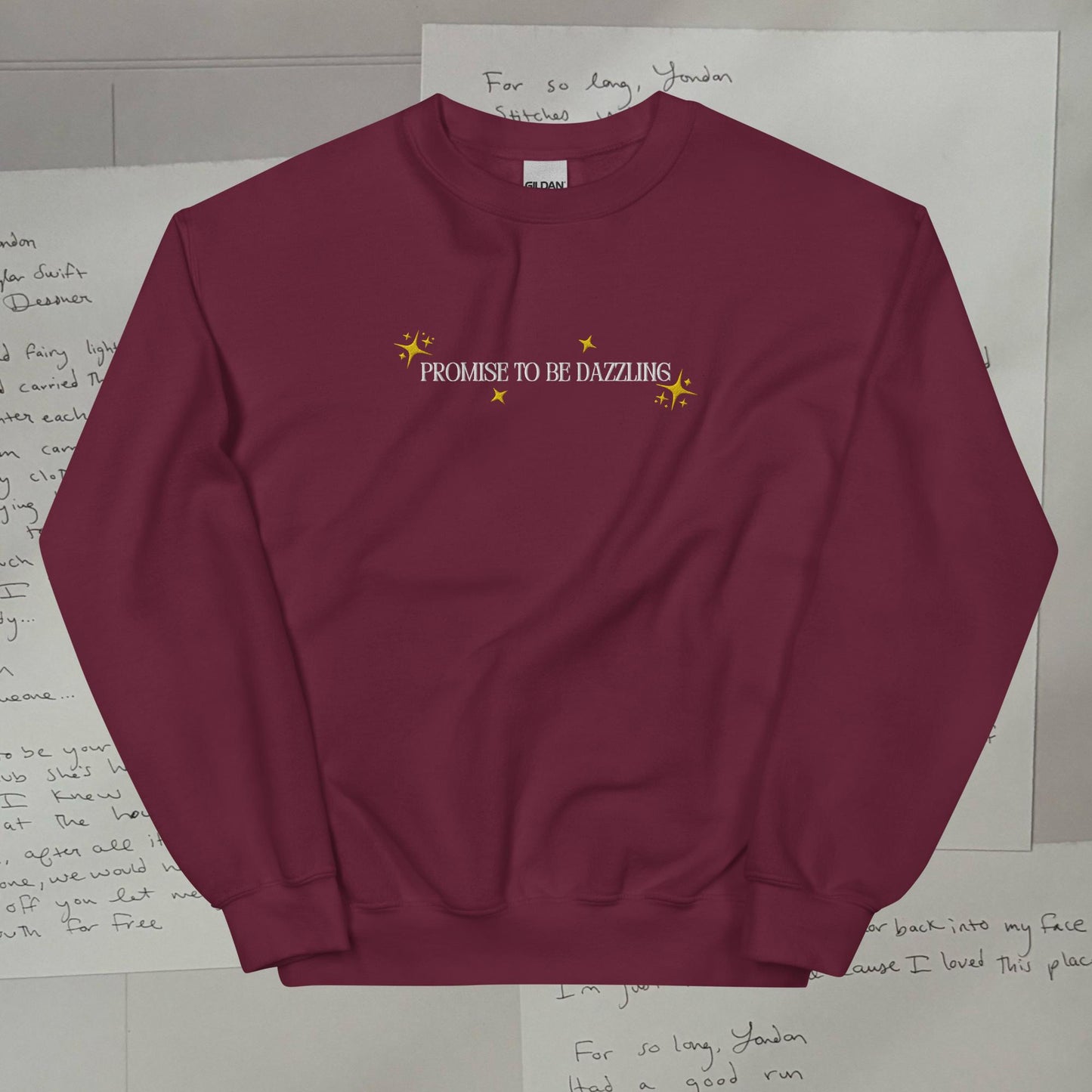 Clara Bow Embroidered Lyric Unisex Sweatshirt