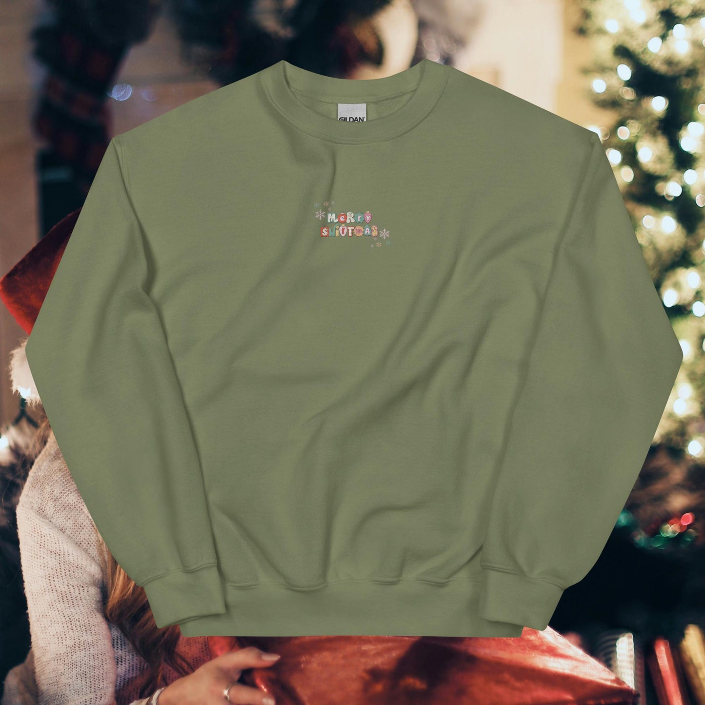 Merry Swiftmas Embroidered Logo Unisex Sweatshirt