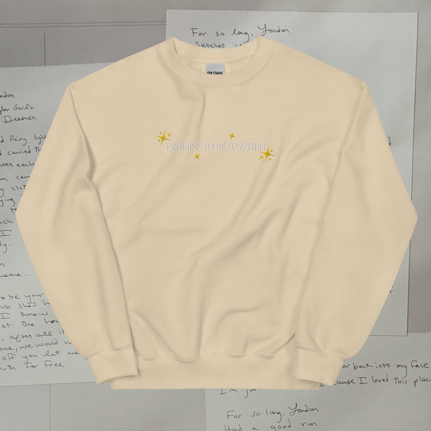 Clara Bow Embroidered Lyric Unisex Sweatshirt