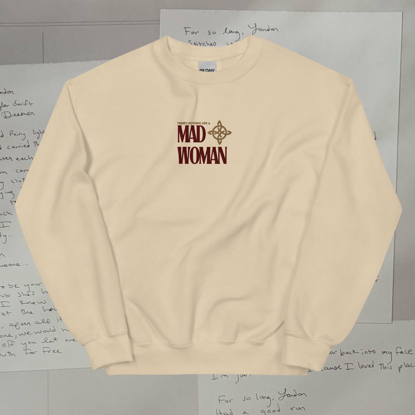 Mad Woman Embroidered Lyric Unisex Sweatshirt