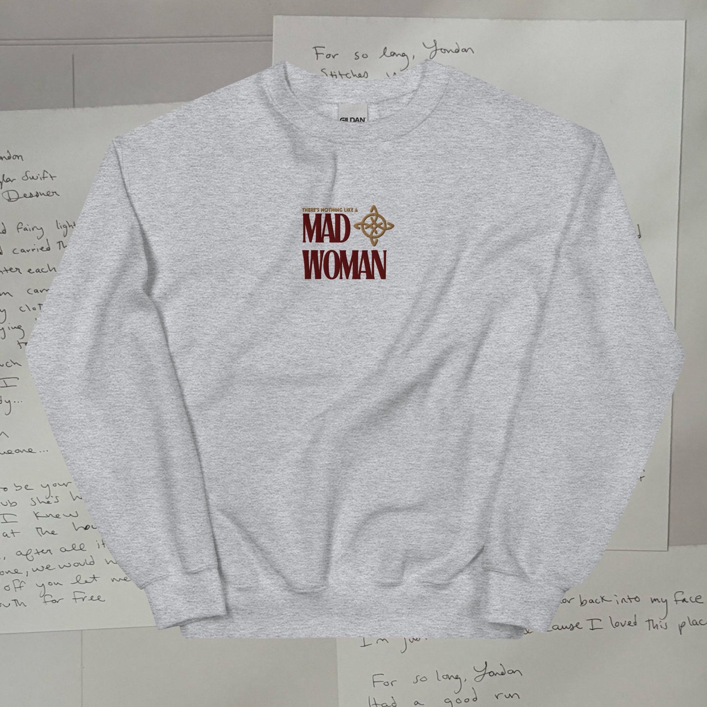 Mad Woman Embroidered Lyric Unisex Sweatshirt