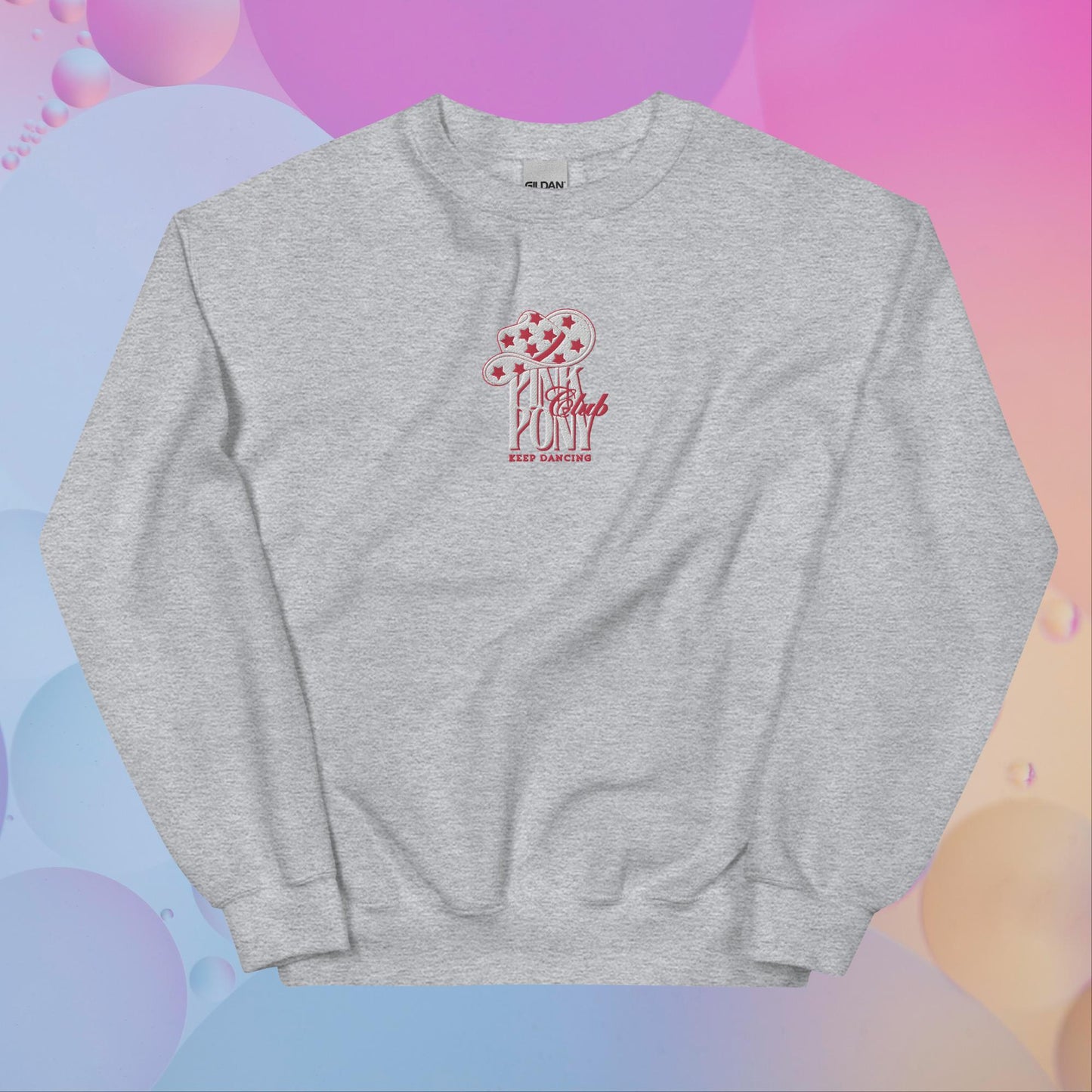 Pink Pony Club Embroidered Unisex Sweatshirt