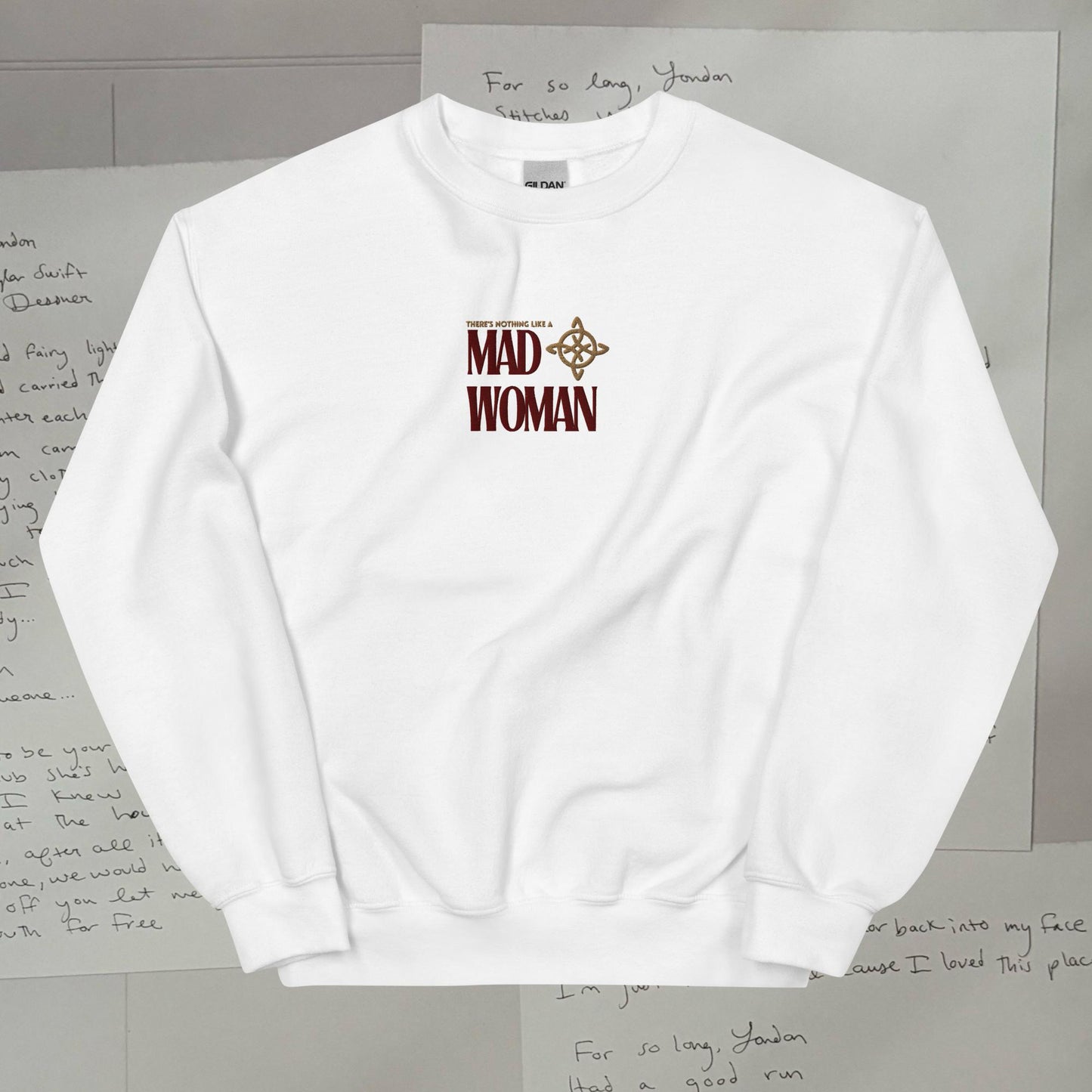 Mad Woman Embroidered Lyric Unisex Sweatshirt