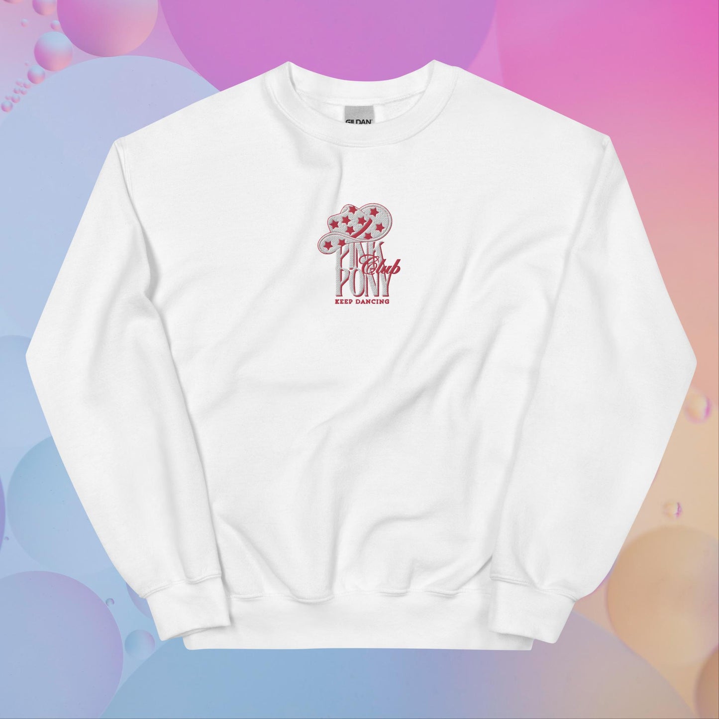 Pink Pony Club Embroidered Unisex Sweatshirt