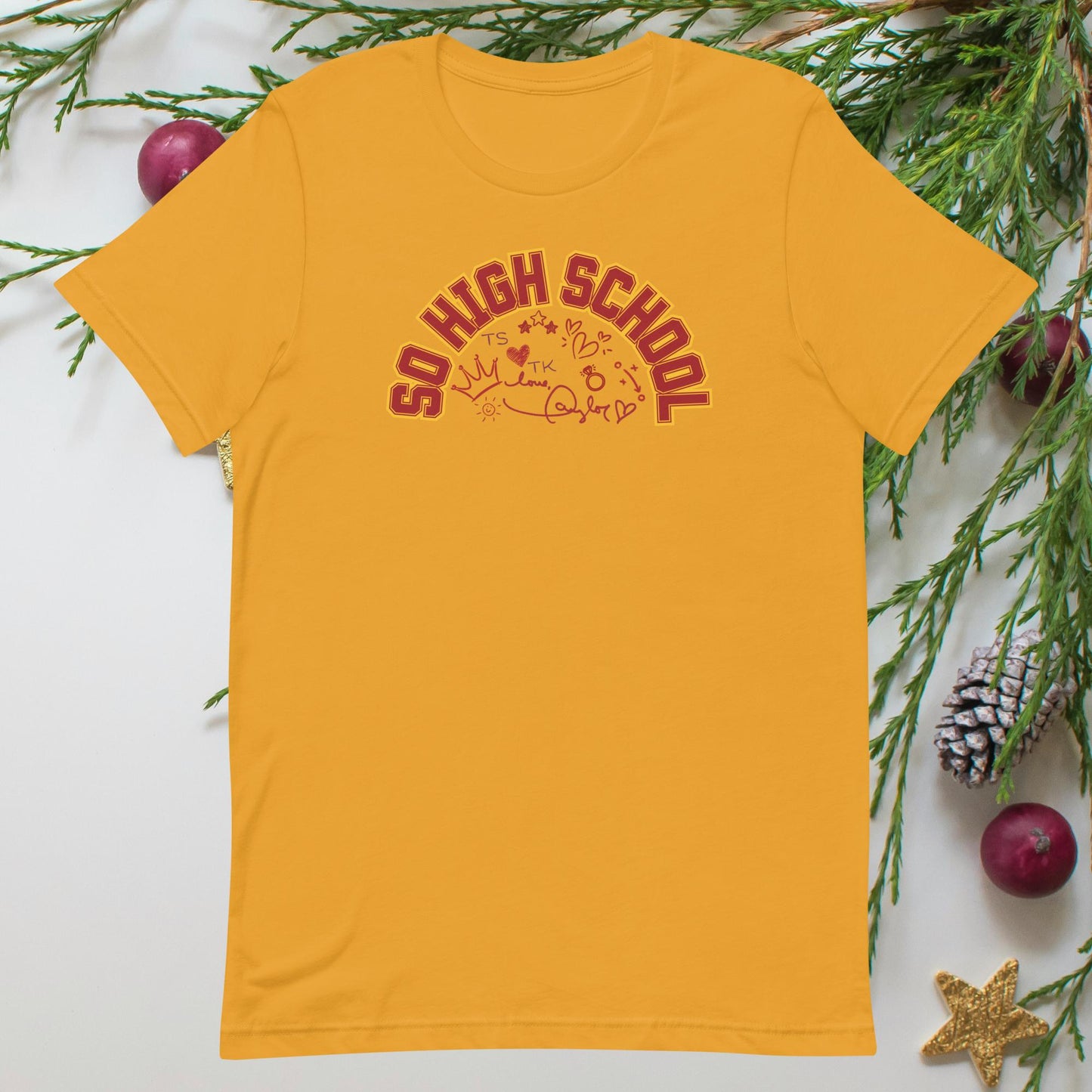 So High School Doodle Unisex t-shirt