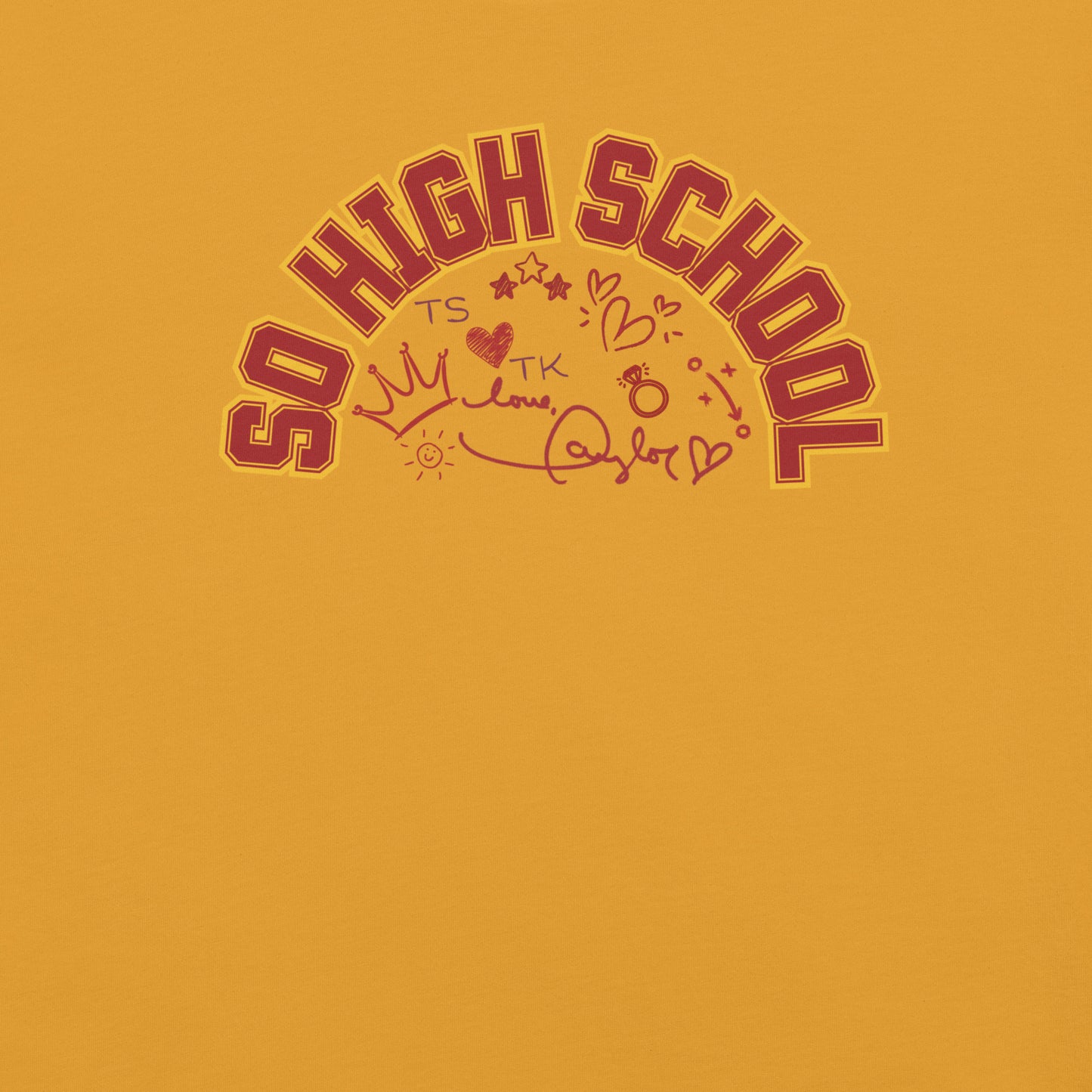 So High School Doodle Unisex t-shirt