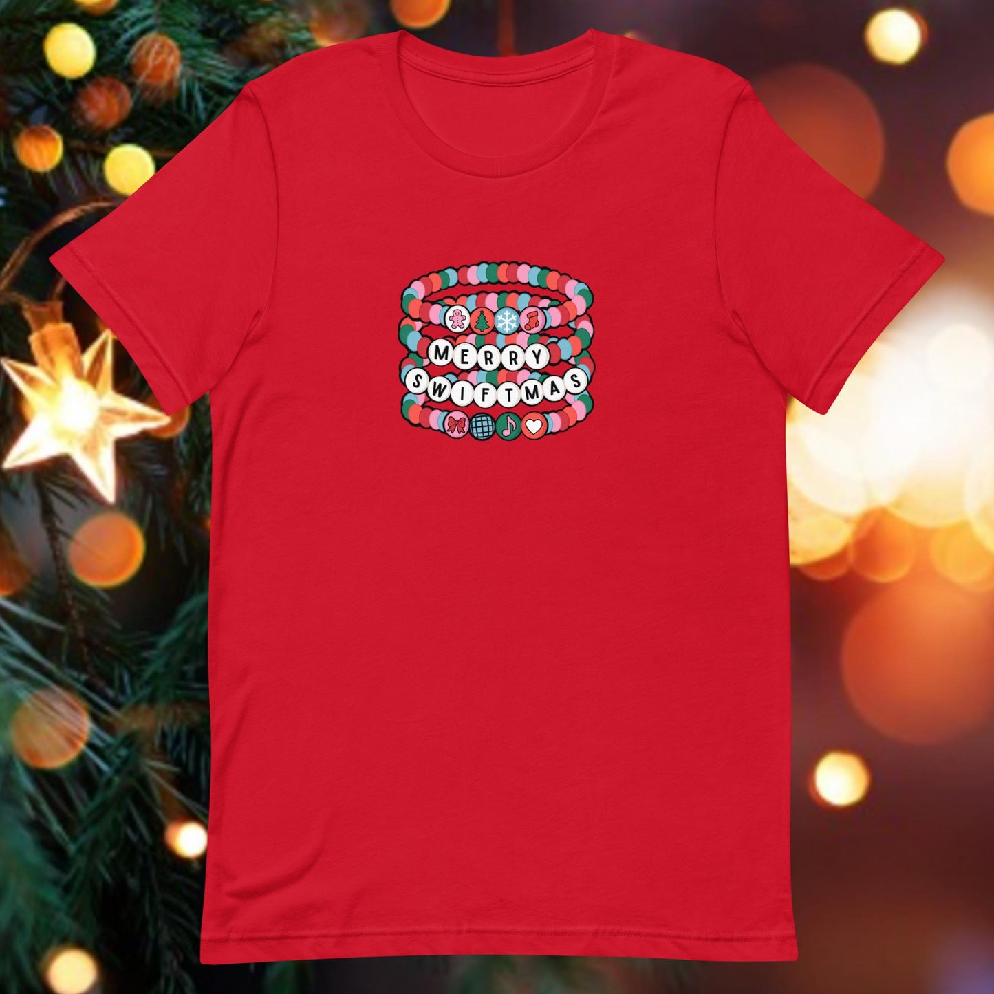 Merry Swiftmas Friendship Bracelet Unisex t-shirt