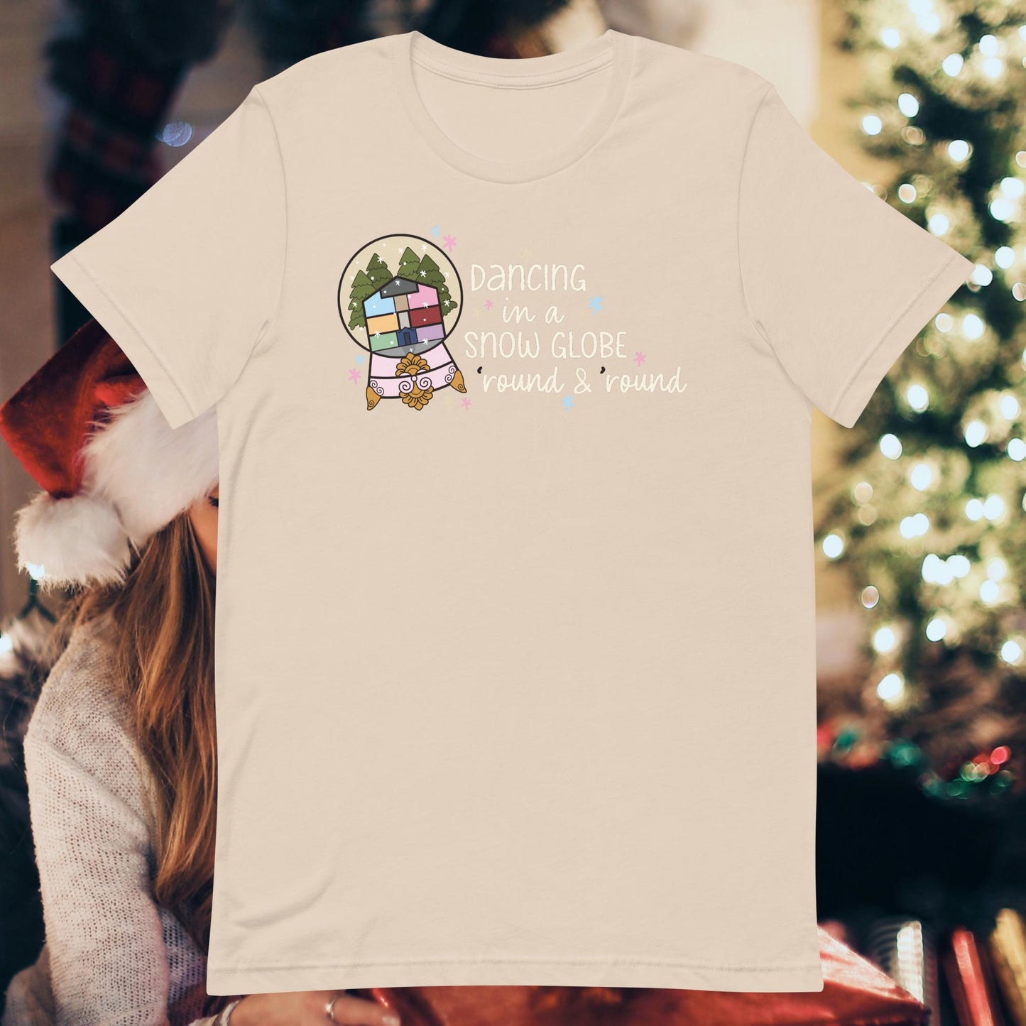 Dancing Snowglobe Printed Unisex t-shirt