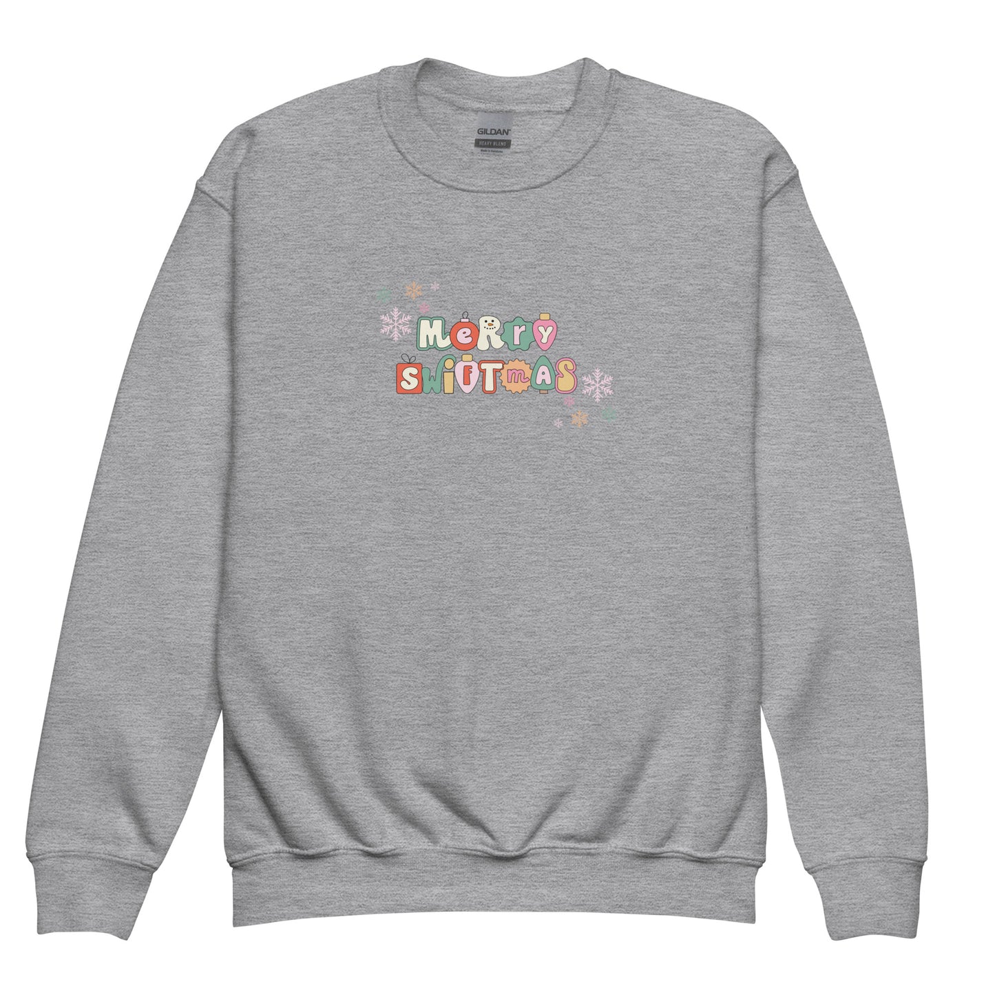 KIDS Merry Swiftmas Youth crewneck sweatshirt