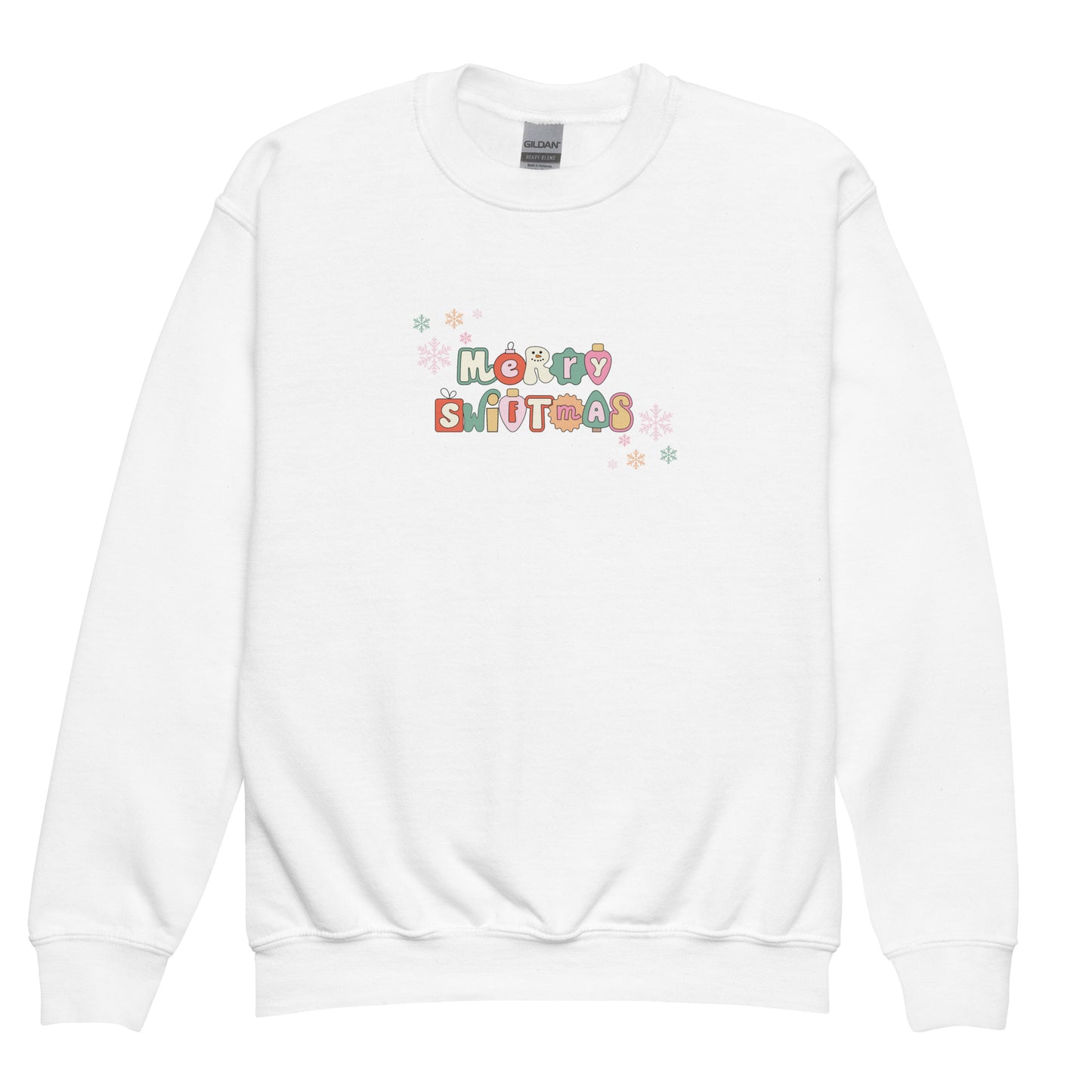 KIDS Merry Swiftmas Youth crewneck sweatshirt